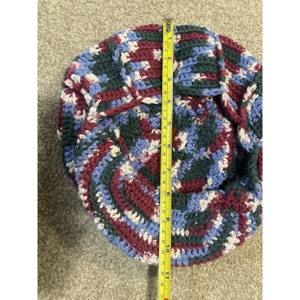 Handmade Women's Crochet Knit Chunky Hat | Multicolor